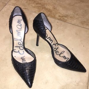 Sam Edelman croc print heels